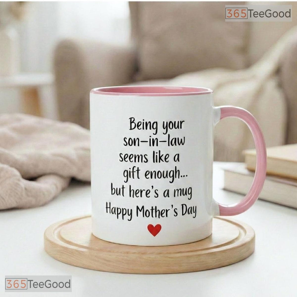 Personalized Funny Son In Law Gift Mug - Humorous Mother's Day Sarcastic Ceramic Mug