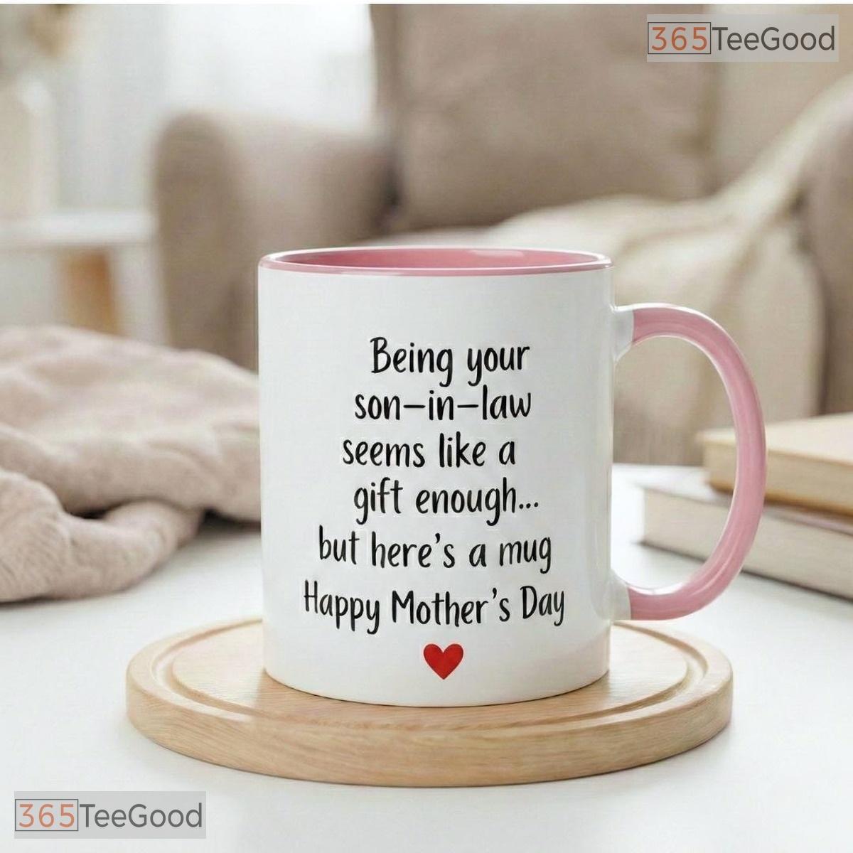 Personalized Funny Son In Law Gift Mug - Humorous Mother's Day Sarcastic Ceramic Mug