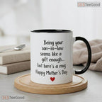 Personalized Funny Son In Law Gift Mug - Humorous Mother's Day Sarcastic Ceramic Mug