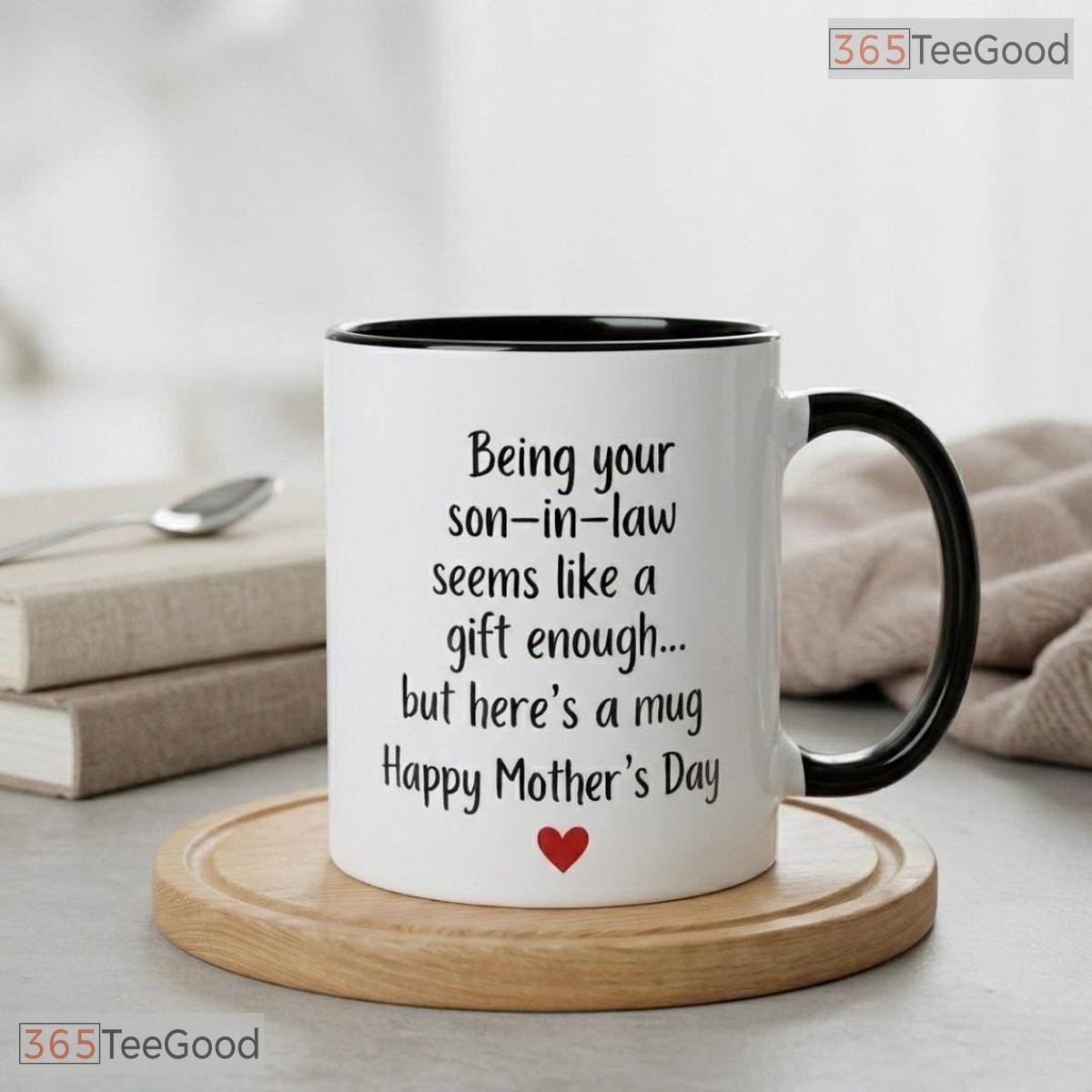 Personalized Funny Son In Law Gift Mug - Humorous Mother's Day Sarcastic Ceramic Mug