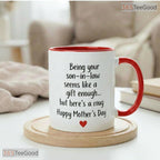 Personalized Funny Son In Law Gift Mug - Humorous Mother's Day Sarcastic Ceramic Mug