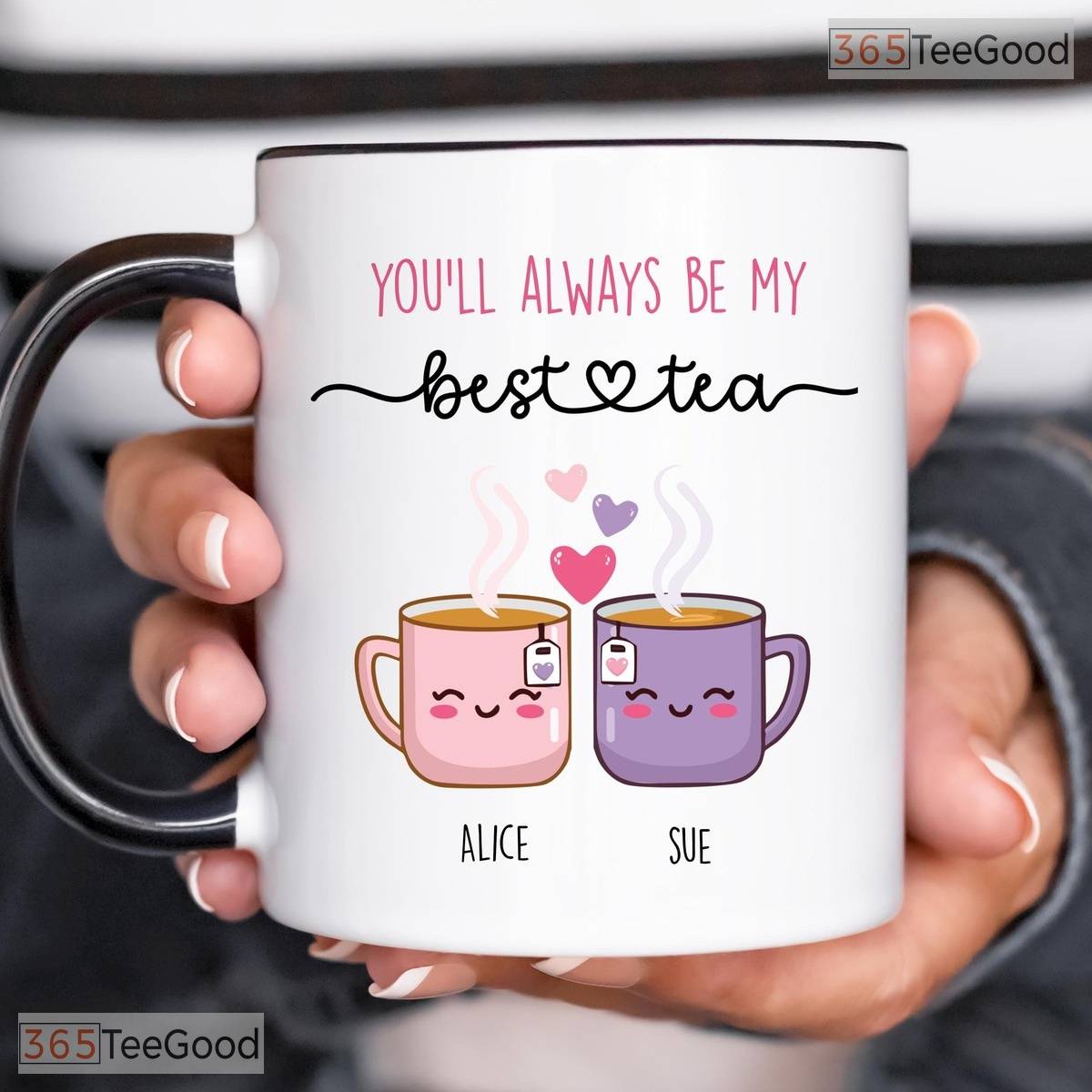 Bestie Tea Pun Friendship Gift Mug - Funny Best Friend Birthday Ceramic Accent Mug