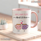 Bestie Tea Pun Friendship Gift Mug - Funny Best Friend Birthday Ceramic Accent Mug