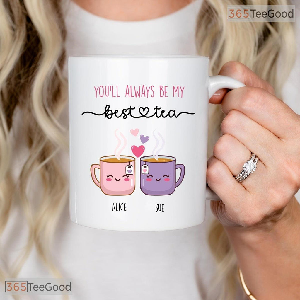 Bestie Tea Pun Friendship Gift Mug - Funny Best Friend Birthday Ceramic Accent Mug