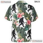 Bigfoot Tropical Jungle Hawaiian Shirt - Men's Unique Floral Print Tee
