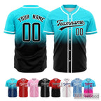 Black and Blue Baseball Jersey Tee for Men & Women - Sporty comfort for versatile daily wear