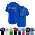Black and Blue Baseball Jersey Tee for Men & Women - Perfect for a laid-back casual look