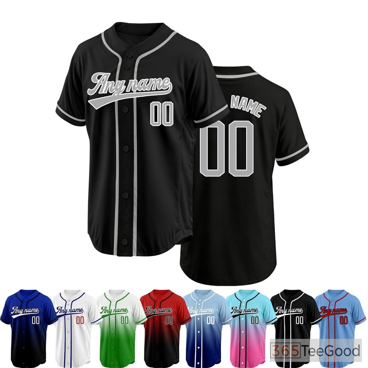 Black and Gray Baseball Jersey Tee for Men & Women - A classic duo for casual comfort