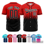 Black and Red Baseball Jersey Tee for Men & Women - A timeless duo for relaxed everyday wear