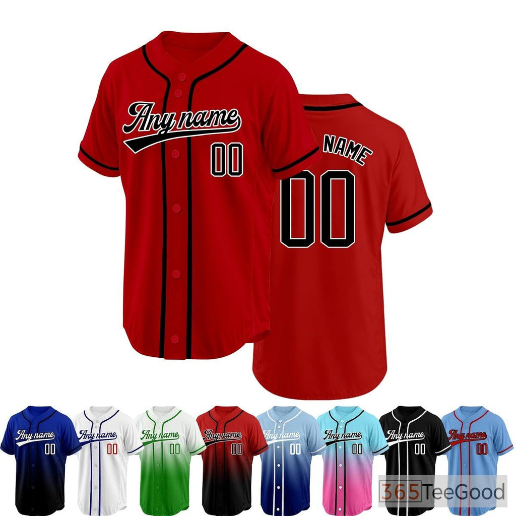 Black and Red Baseball Jersey Tee for versatile comfort and a classic casual appeal