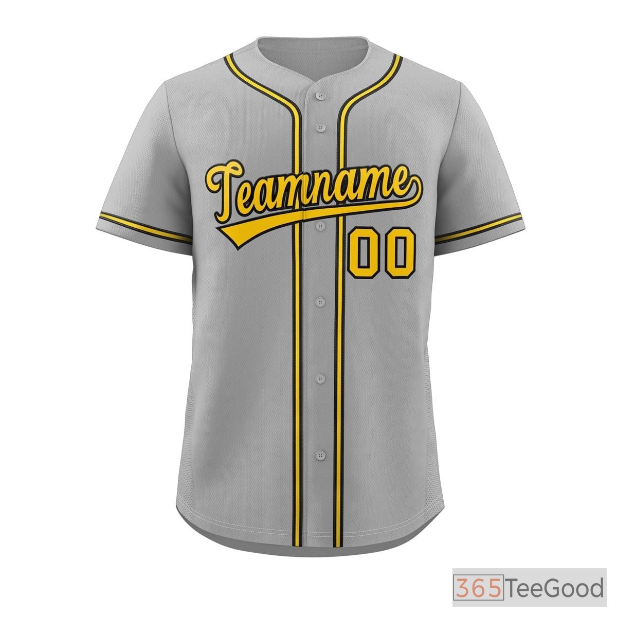 Black and Yellow Baseball Jersey Tee for Men & Women - A comfortable classic for casual wear