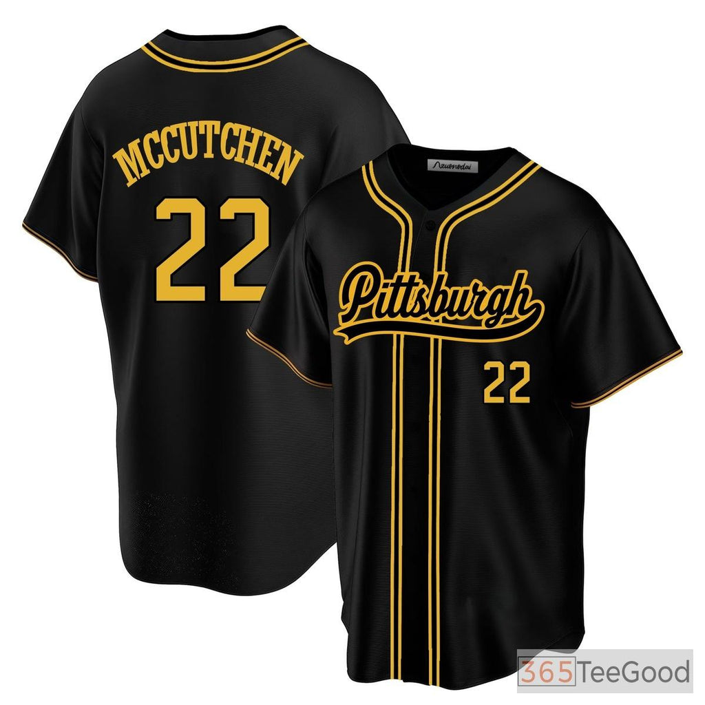 Black Baseball Jersey Tee for Men & Women - Stitched for Custom Details