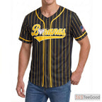Black Baseball Jersey Tee for Men & Women - An essential piece for comfortable everyday style