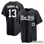 Black Baseball Jersey Tee for Adults - Personalized Stitched Name, Number & Team Design
