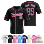 Black Baseball Jersey Tee for Men & Women - A Style for Customization