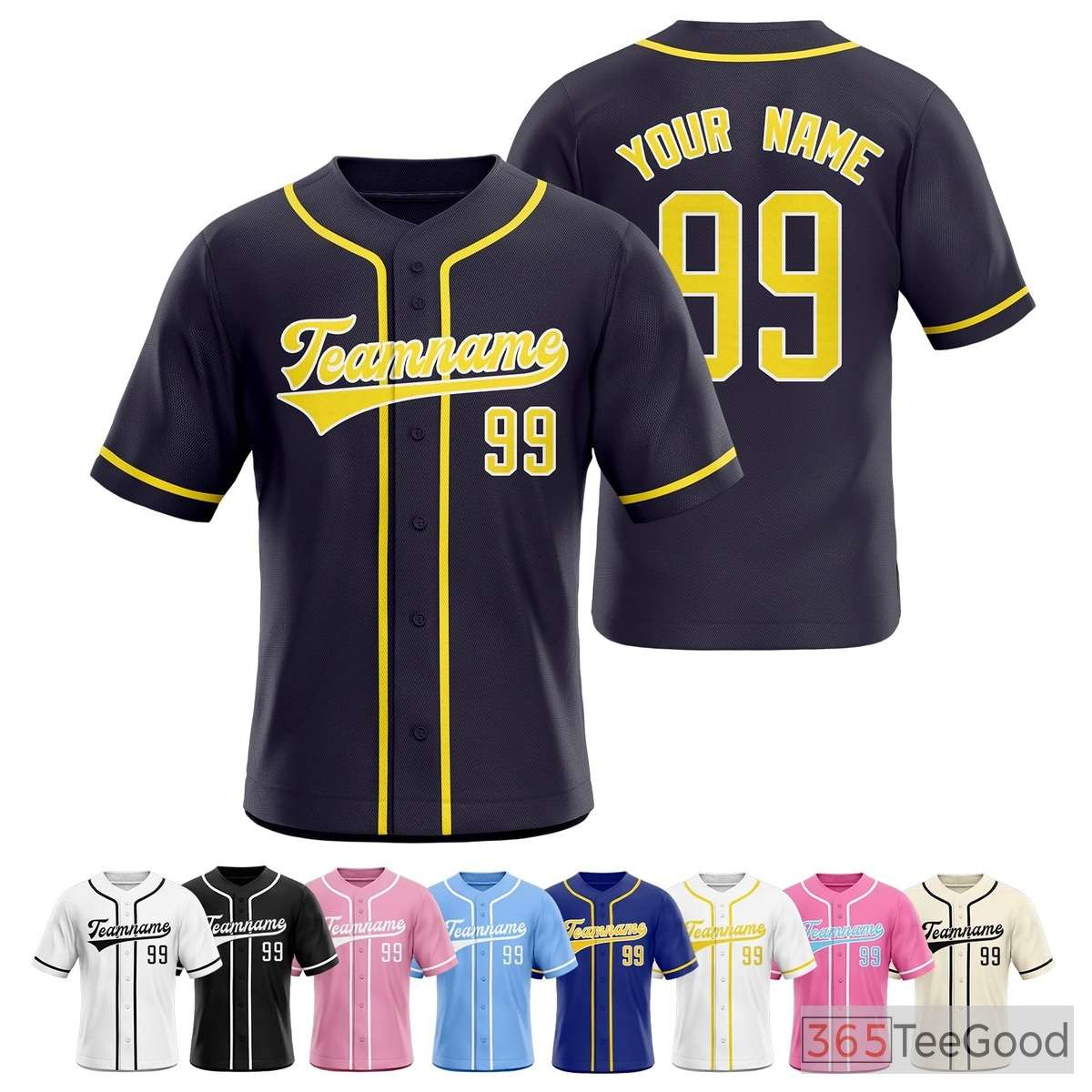 Black Baseball Jersey Tee for Men & Women - A Timeless Choice for Everyday Wear