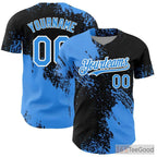 Black Baseball Jersey Tee for Men & Women - Stitched Player & Team Customization