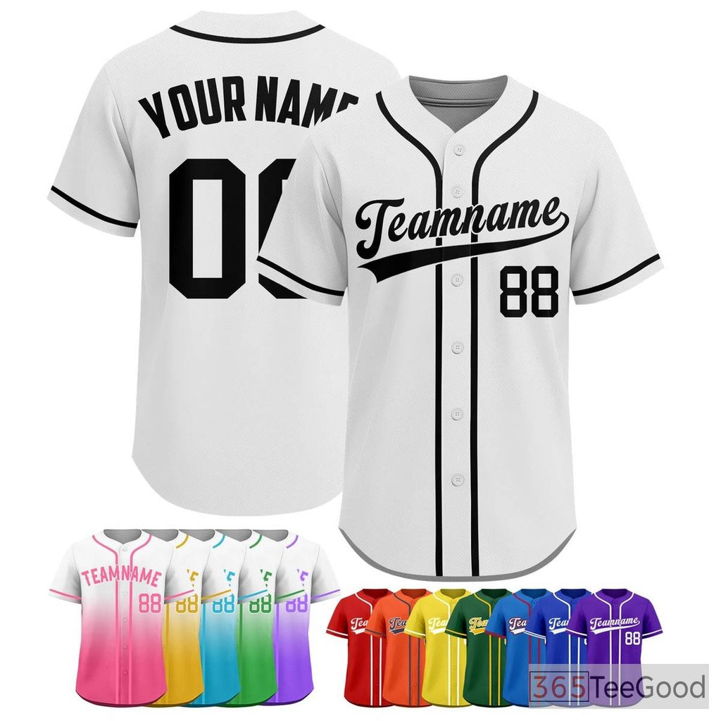 Black Baseball Jersey Tee for Men & Women - Essential for Casual & Sport Style