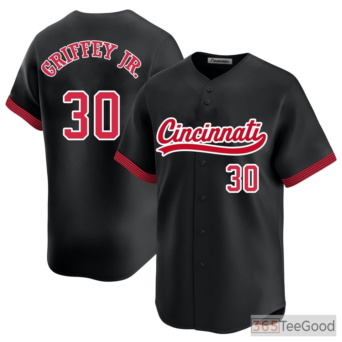 Black Baseball Jersey Tee for Men & Women - Comfortable & Versatile Style