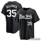 Black Baseball Jersey Tee for an iconic athletic look and comfortable everyday wear