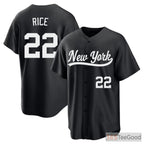 Black Baseball Jersey Tee for Men & Women - Custom Stitched Name, Number & Team Logo