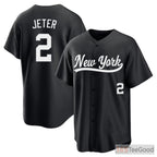 Black Baseball Jersey Tee for Men & Women - Custom Stitched Team & Fan Details