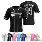 Black Baseball Jersey Tee for Men & Women - Perfect for Your Custom Design
