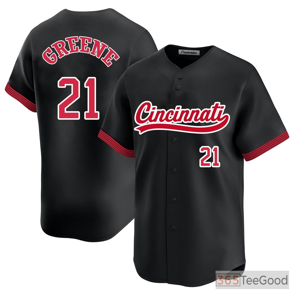 Black Baseball Jersey Tee for Men & Women - Stitched for Your Signature Fan Style