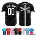 Black Baseball Jersey Tee for Men & Women - A versatile essential for comfortable everyday style