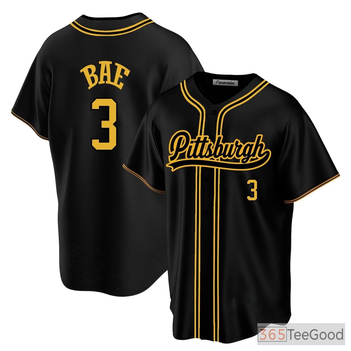Black Baseball Jersey Tee for Men & Women - Stitched with Your Own Personalized Details