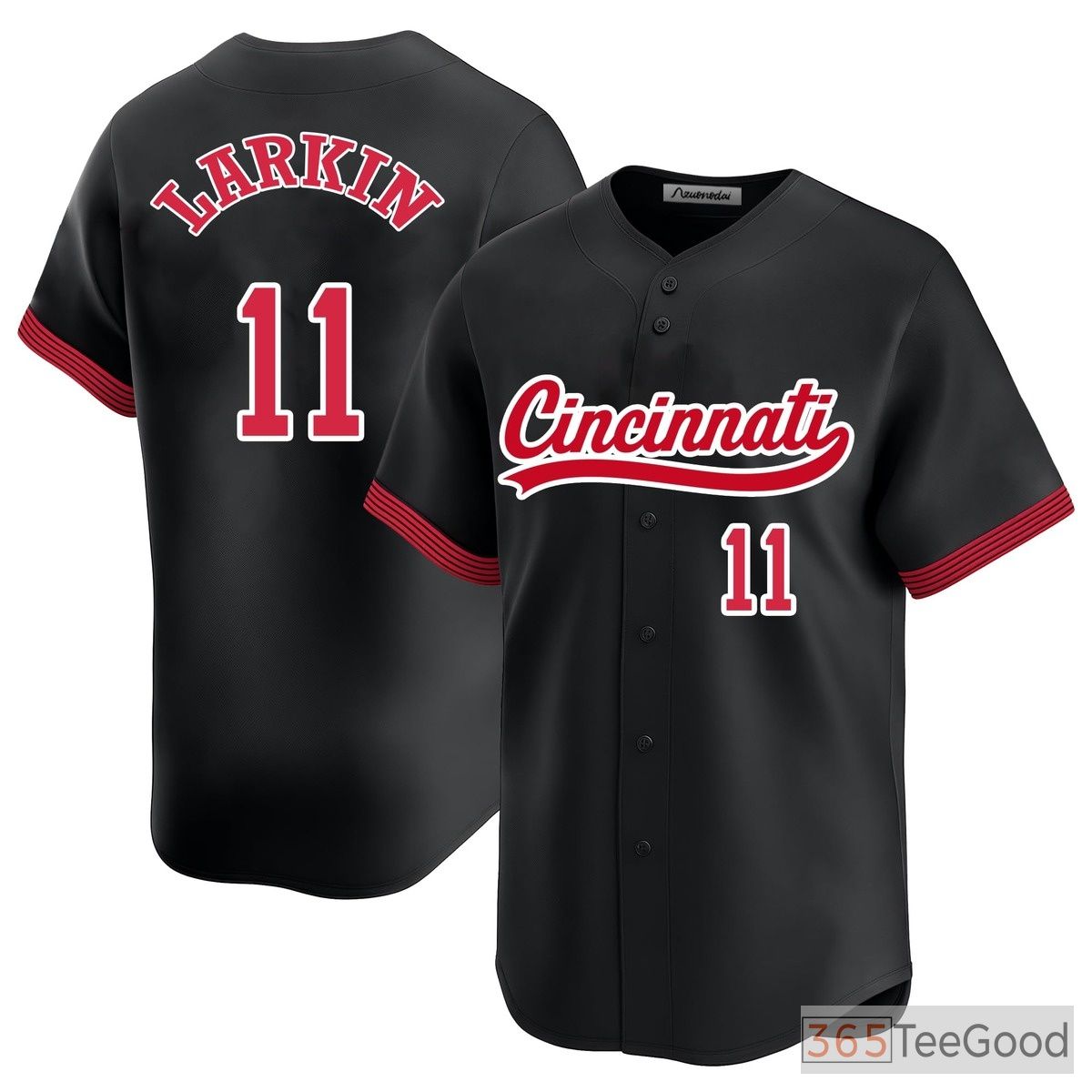 Black Baseball Jersey Tee for Men & Women - Personalize Your Stitched Fan Gear