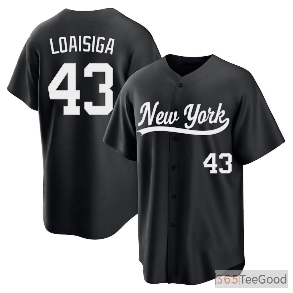 Black Baseball Jersey Tee for Men & Women - Stitched Personalized Player & Team Look