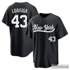 Black Baseball Jersey Tee for Men & Women - Stitched Personalized Player & Team Look
