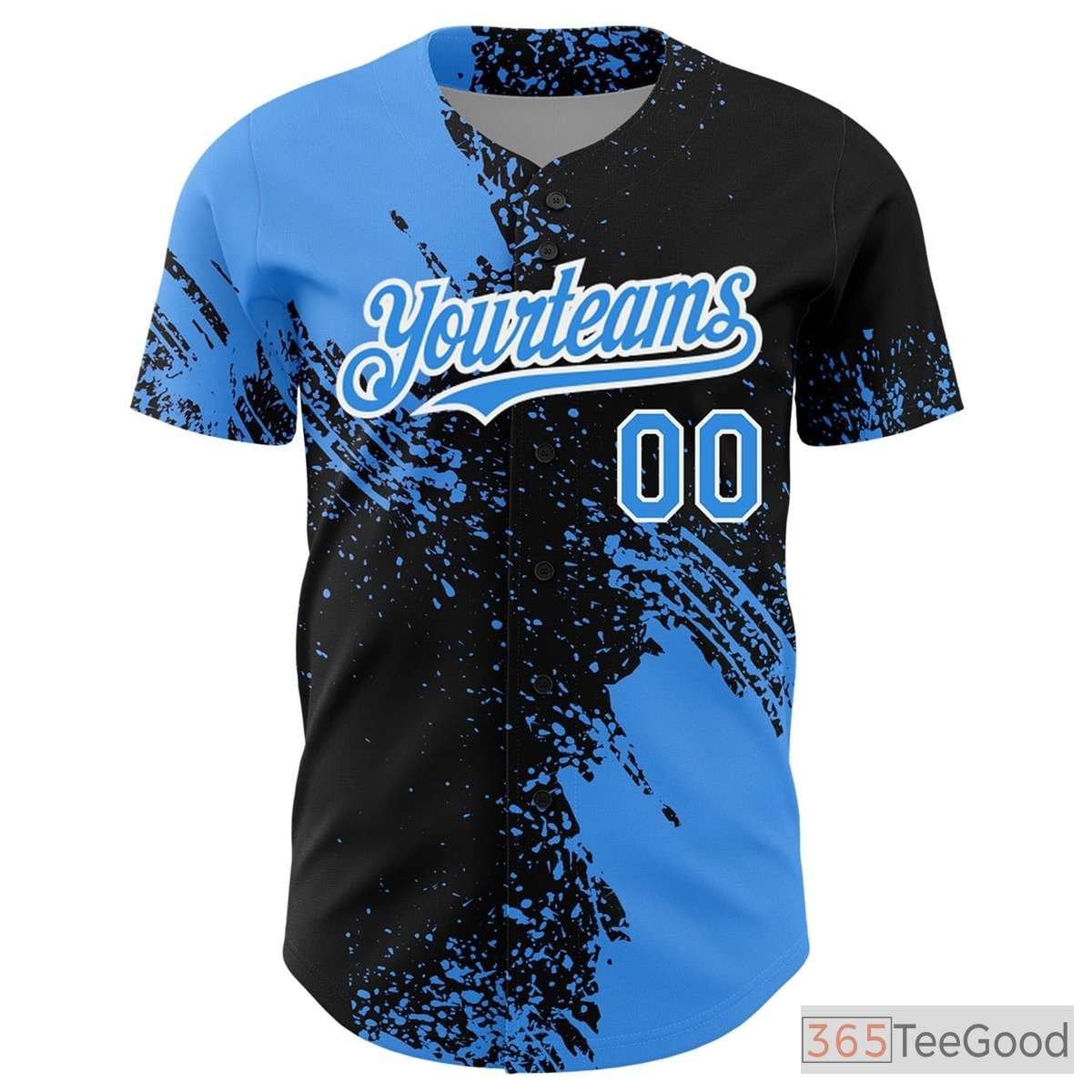 Black Baseball Jersey Tee for Men & Women - Stitched Player & Team Customization