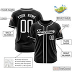 Black Baseball Jersey Tee for Men & Women - Create Your Own Custom Look