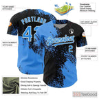 Black Baseball Jersey Tee for Men & Women - Stitched Player & Team Customization