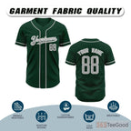 Black Baseball Jersey Tee for Men & Women - A versatile staple for custom looks