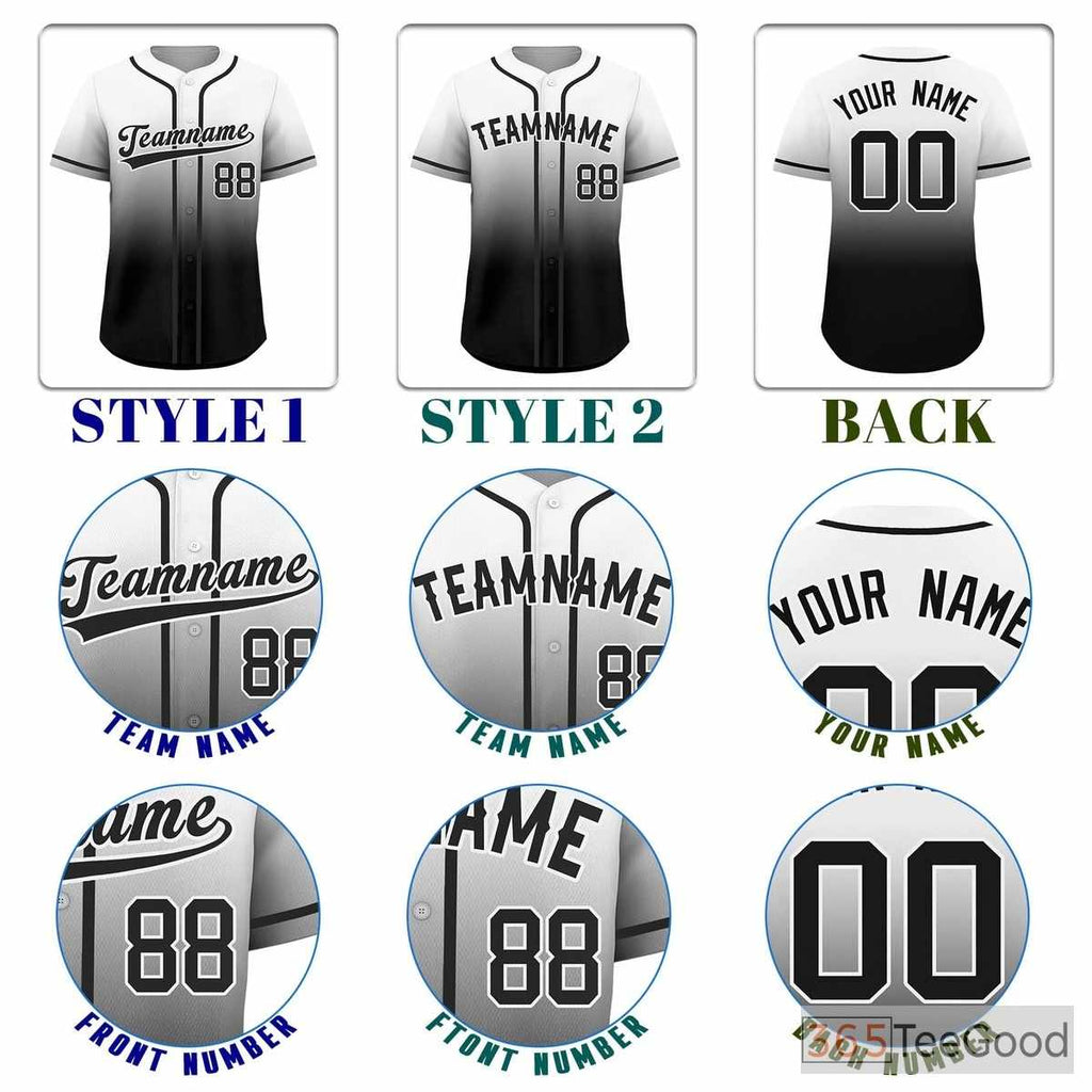 Black Baseball Jersey Tee for Men & Women - A Sleek & Classic Choice for Custom Apparel