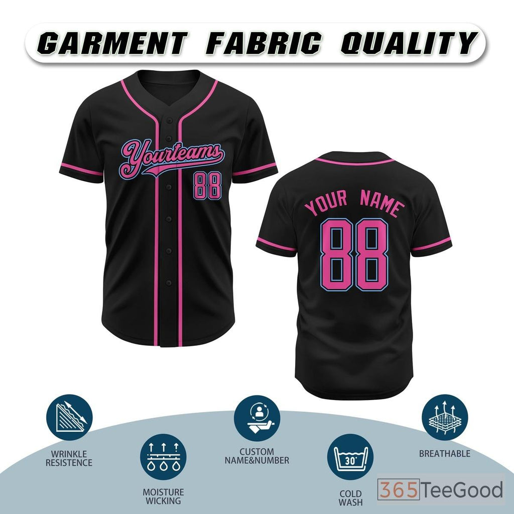 Black Baseball Jersey Tee for Men & Women - A Modern Wardrobe Essential