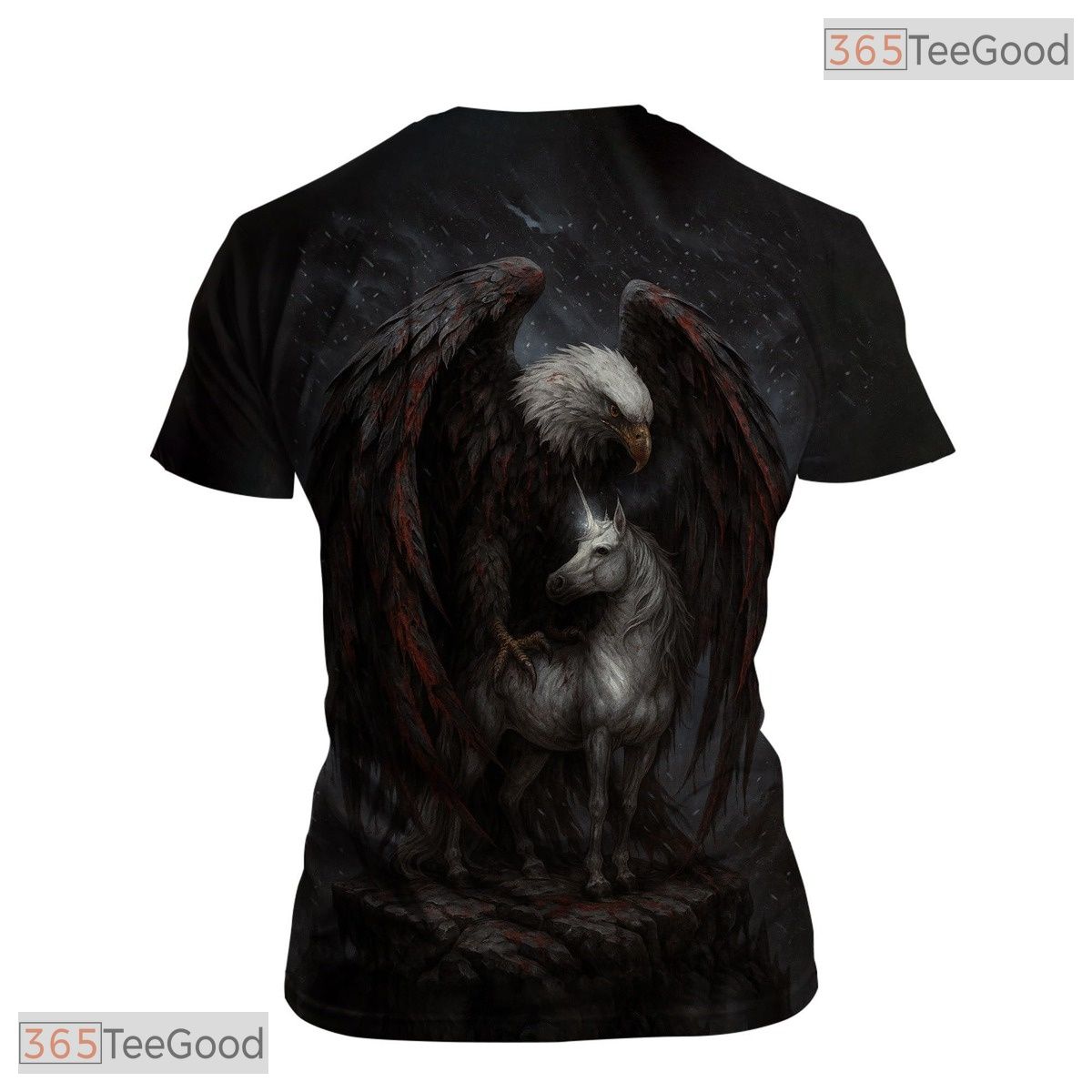 Dark Black Fantasy Horse Animal Graphic Novelty 3D Printed Casual Unisex T-Shirt Top