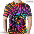 Dark Black Colorful Graphic Print 3D Fashion Unisex T-Shirt For Adults And Teens