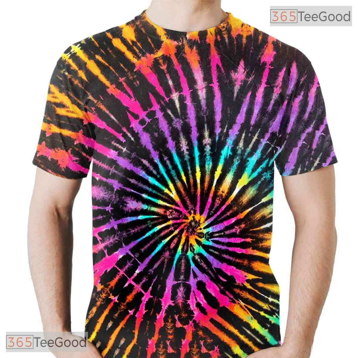 Dark Black Colorful Graphic Print 3D Fashion Unisex T-Shirt For Adults And Teens