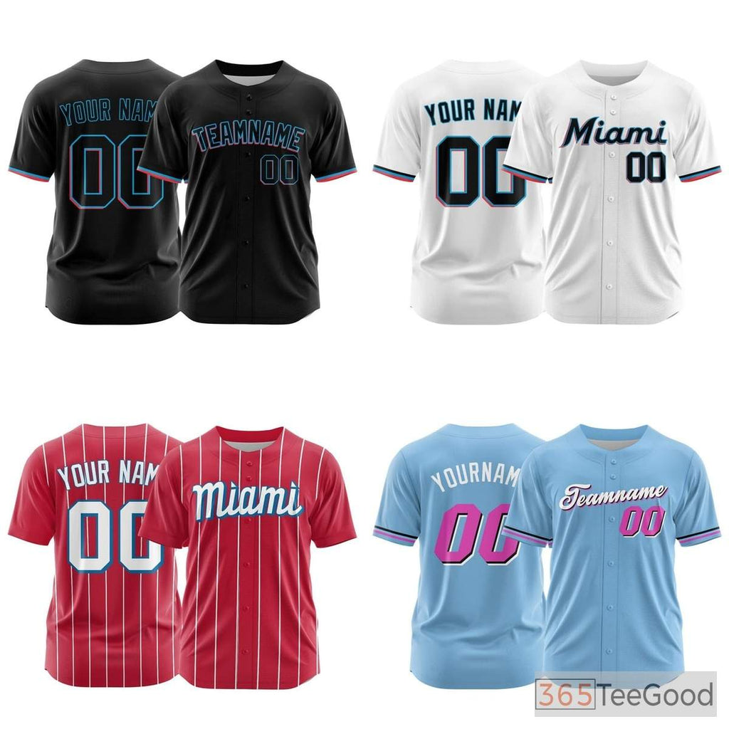 Black Custom Baseball Jersey Tee - Personalized Stitched Name & Number for Men & Women