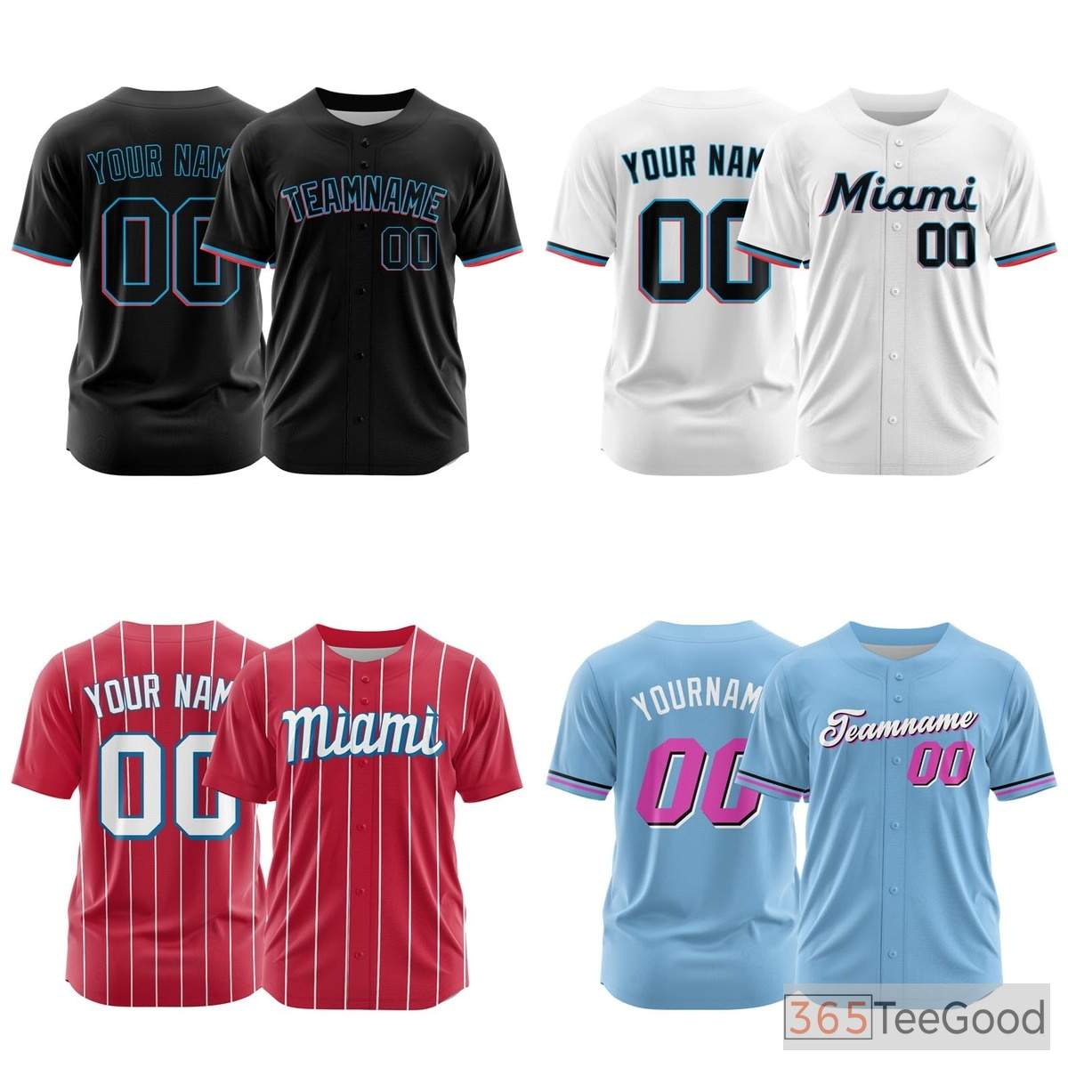 Black Custom Baseball Jersey Tee - Personalized Stitched Name & Number for Men & Women