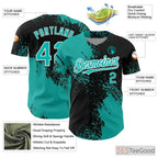 Black Custom Baseball Jersey Tee - Stitched Name & Number Personalization for Men & Women