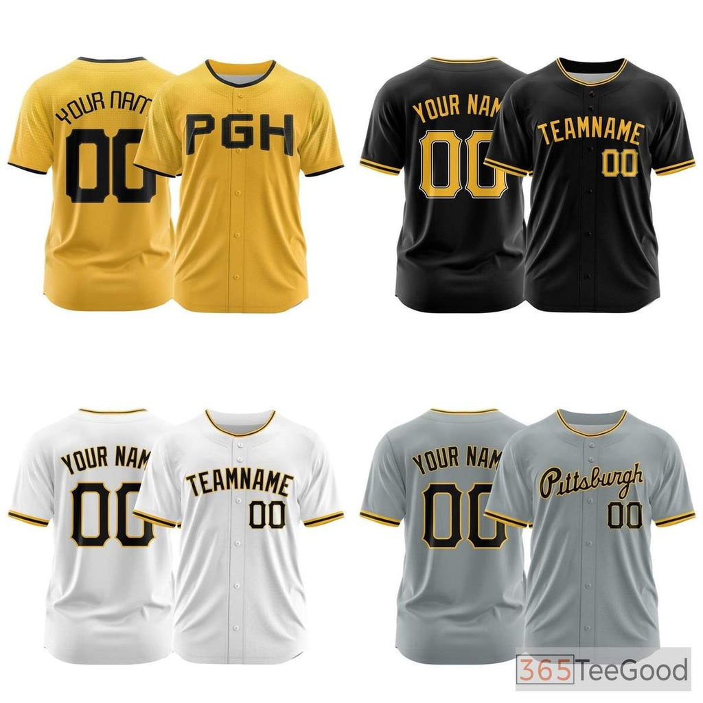 Black Custom Baseball Jersey Tee Personalized Stitched Team Name Number for Men Women