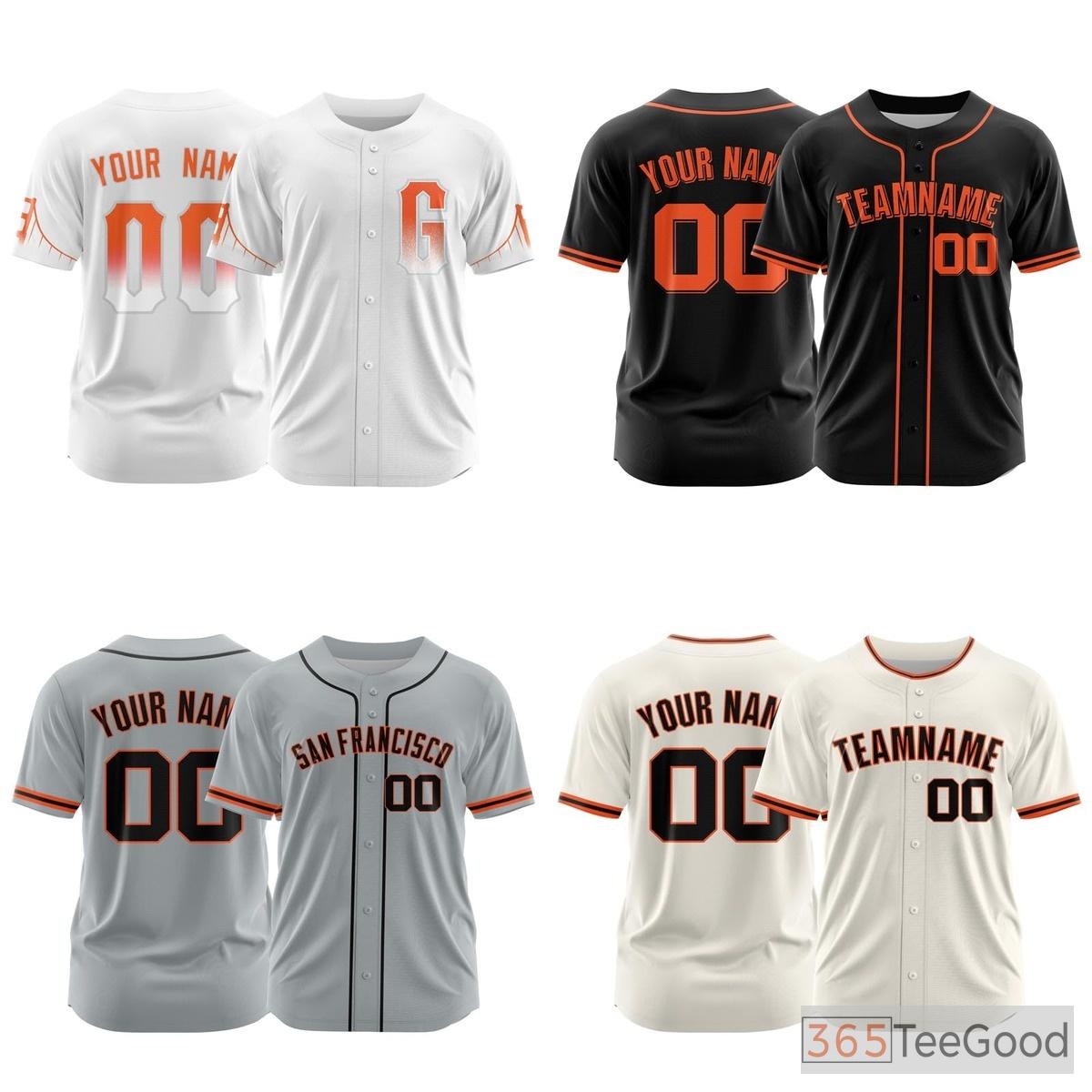 Black Custom Baseball Jersey Tee Personalized Printed Team Name Number for Men Women