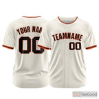 Black Custom Baseball Jersey Tee Personalized Printed Team Name Number for Men Women