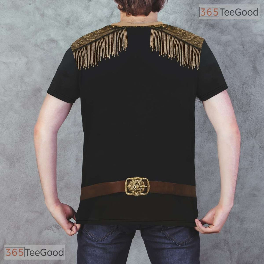 Black Oktoberfest Beer Costume Novelty 3D Printed Casual Short Sleeve Unisex Tee