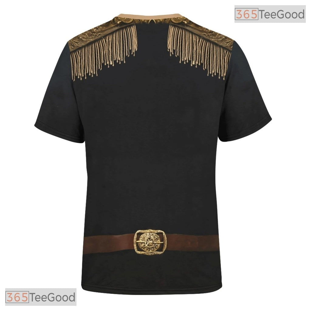 Black Oktoberfest Beer Costume Novelty 3D Printed Casual Short Sleeve Unisex Tee
